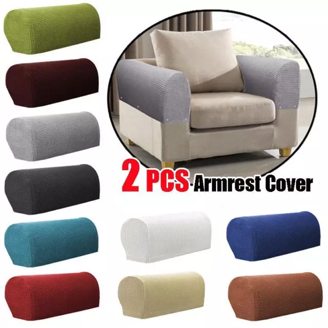 2 Piezas Set Sofá Reposabrazos Fundas Silla Brazo Protectores Hogar Decor  <