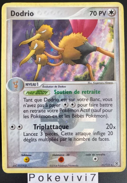 Carte Pokemon DODRIO 21/112 Rare Reverse Bloc EX Rouge Feu Vert Feuille FR