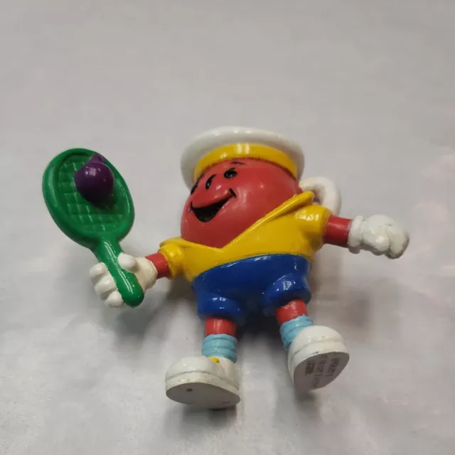 Vintage 1990's KOOL AID MAN Tennis Player PVC Figure 2” Kraft Foods Mascot