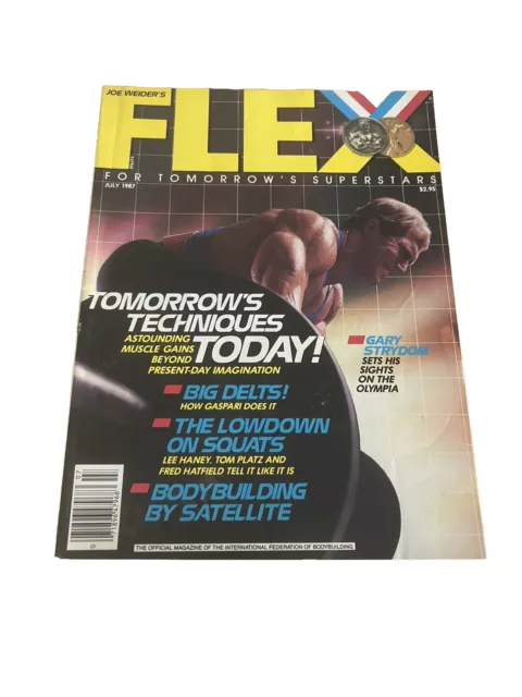 FLEX Magazine July 1987 Vol.5 #4 Gary Strydom Cover! Joe Weider! Great Condition