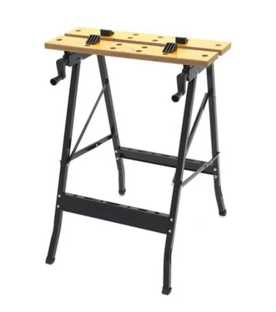 Cavalletto Da Lavoro Pieghevole In Acciaio - Portata 100kg, Regolabile Per Casa E Professionale - Foto 4