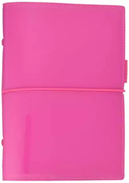 (TG. A5) Filofax - Agenda organiser compatta,colore: rosa/rosso/nero (2019) - NU