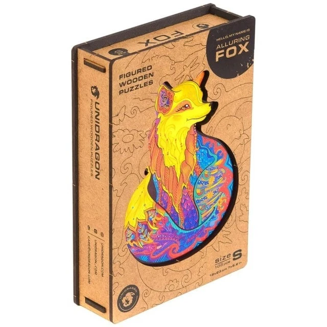 Unidragon Wooden Jigsaw Puzzles "Alluring Fox"  King Size 12.2" х15.7' - 332 Pcs