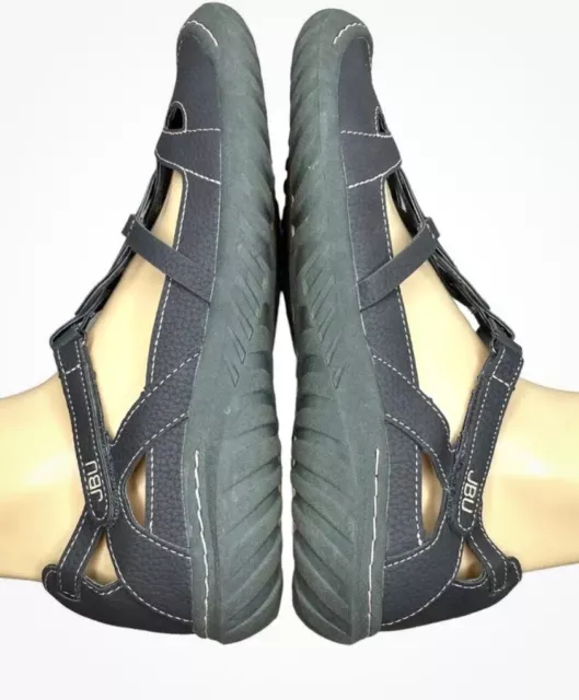 JBU BY JAMBU Sydney Grey Flat Sandals Memory Foam All Terrain Women's ...
