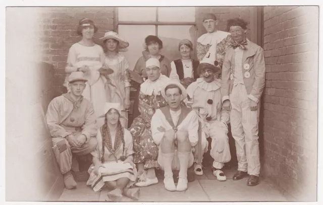 FANCY DRESS COSTUMES - Joey & Co; High Crompton - c1910s era real photo postcard