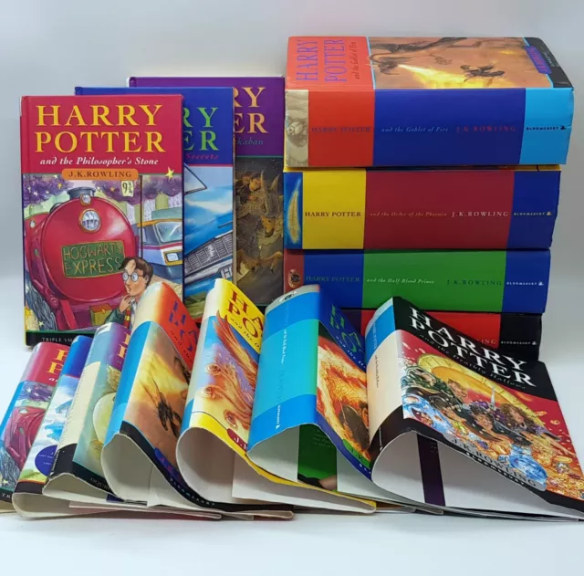 Harry Potter Complete Hardback Book Set Books 1-7 Bloomsbury First Edition