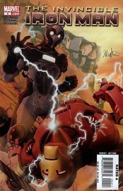 Invincible Iron Man The #4 Salvador Larroca Cover Marvel Comics 10/08 (VFNM 9.0)