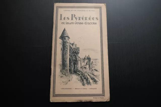 Ancien Livret Guide Touristique Les Pyrenees Et Leurs Voies D'acces