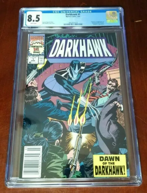 Darkhawk #1 CGC 8.5 Newsstand Edition 1991 1st Appearance & Origin Chris Powell