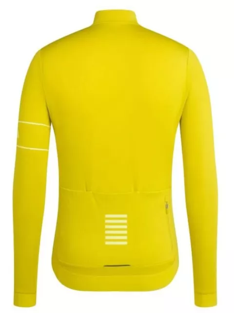 RAPHA MENS PRO Team Thermal Cycling Jersey Slim Fit Yellow Insulated ...