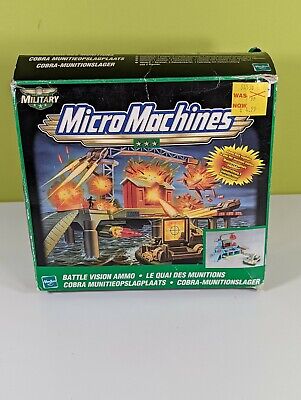 Vintage Hasbro Micro Machines Battle Vision Munition Play Set-gebraucht 