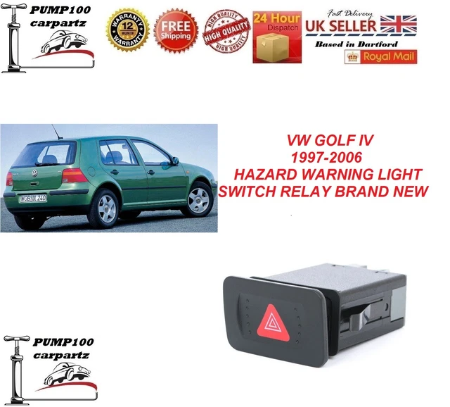 FOR VW GOLF Iv 19972006 Hazard Warning Light Indicator Switch Relay
