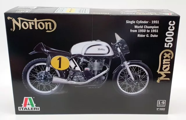 Italeri 1/9 Scale Motorbike Kit 4602 - 1951 Norton Manx 500cc W.Champion G.Duke 2