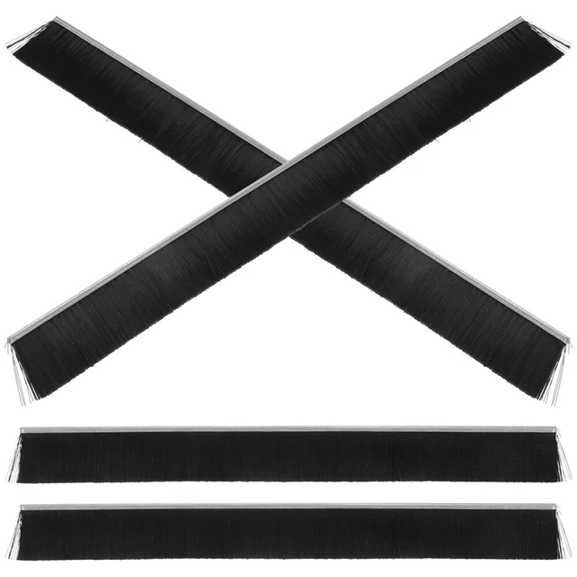 4 pz Copertura Cassetta Postale Spazzola Sigillante Nylon Scatola Lettera Fornitura Nero