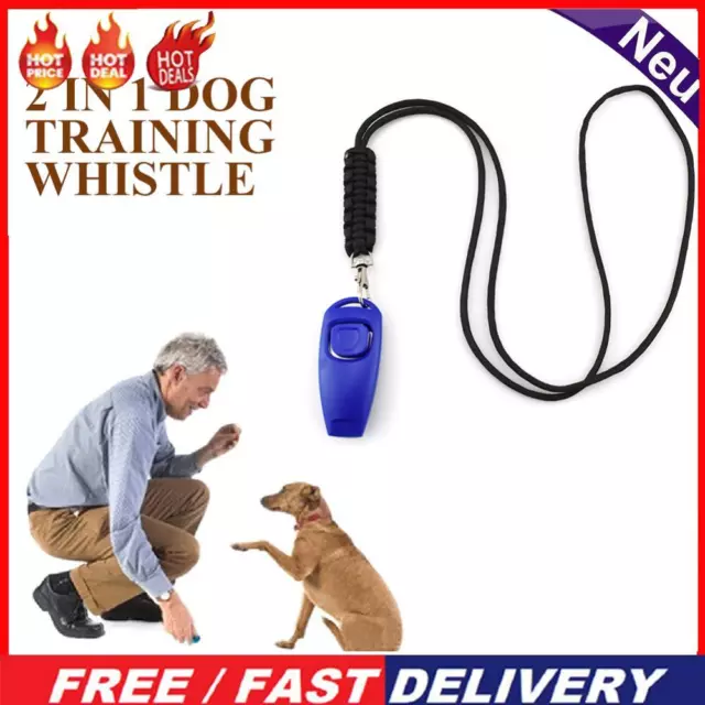 2 in 1 Dog Whistle Stop Barking Portable Puppy Trainer Bark Control Pet Supplies
