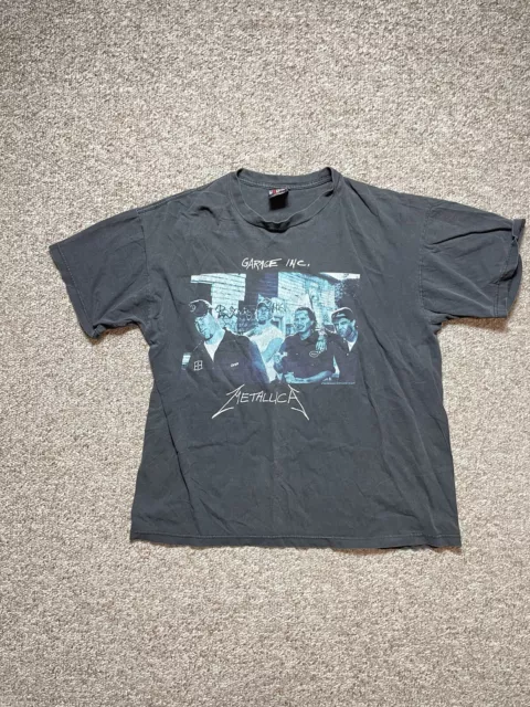 Vintage 1998 90s Metallica Garage Inc. Concert Tour Band Men Size XL Tee Shirt