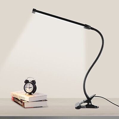 LED Lumière de Serrage Dimmable Lampe Bureau Lecture Souple USB Table 8W