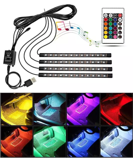 Led Auto Interni, Striscia LED Auto Interni con Porta USB Controllo APP, Accesso