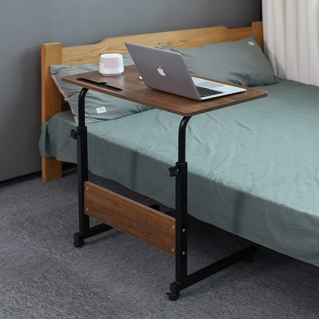 Emall vassoio di salvataggio, tavolino regolabile divano/letto scrivania portatile con ruote