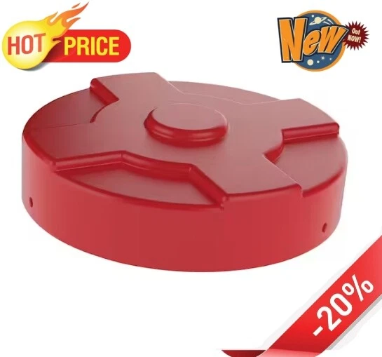 Red Drum Cover 55 Gallon Closed Head Drums Lightweight Barrel Trash Plastic