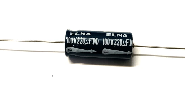 22uF 160V 85°C Condensatore Assiale Audio Philips 042 ASH Lunga Vita 15