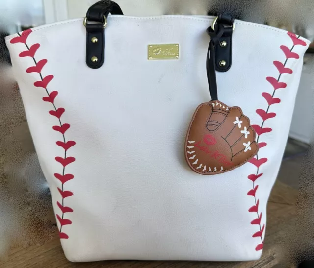 Elayne Boosler Celebrity Infamous Baseball Purse Dodgers Handbag Betsey Johnson
