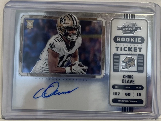 2022 Panini Contenders Optic CHRIS OLAVE Rookie Ticket RPS Variation Prizm Auto