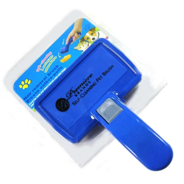 Pet Dog Cat Grooming Self Cleaning Slicker Brush Comb Shedding Tool Hair Fur