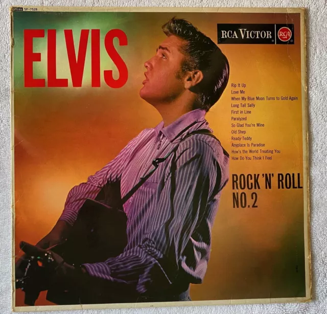 Elvis Presley LP "Rock 'N' Roll No2" 1969 UK Reissue Album SF-7528 In Ex-Cond