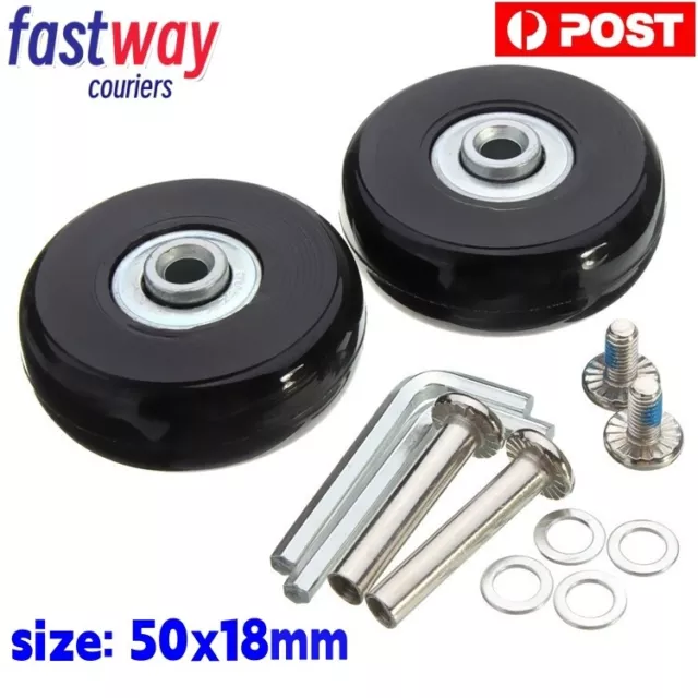 Luggage Suitcase Wheels Axles Repair Kit Replacement Travel Dia.40mm/50mm/60mm