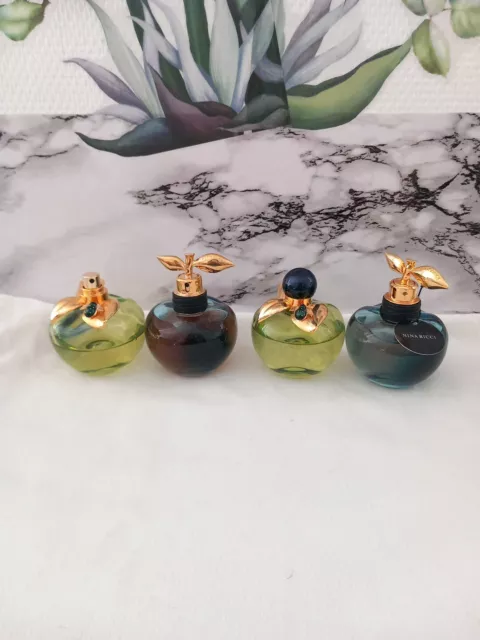 4 Flacons De Parfum Nina Ricci