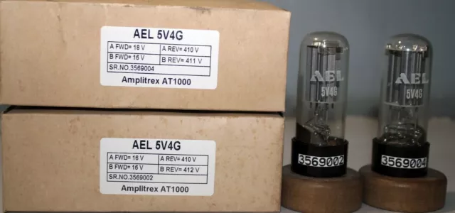 5V4G AEL Plate Getter Hergestellt in Russland Amplitrex AT1000 Getestete...