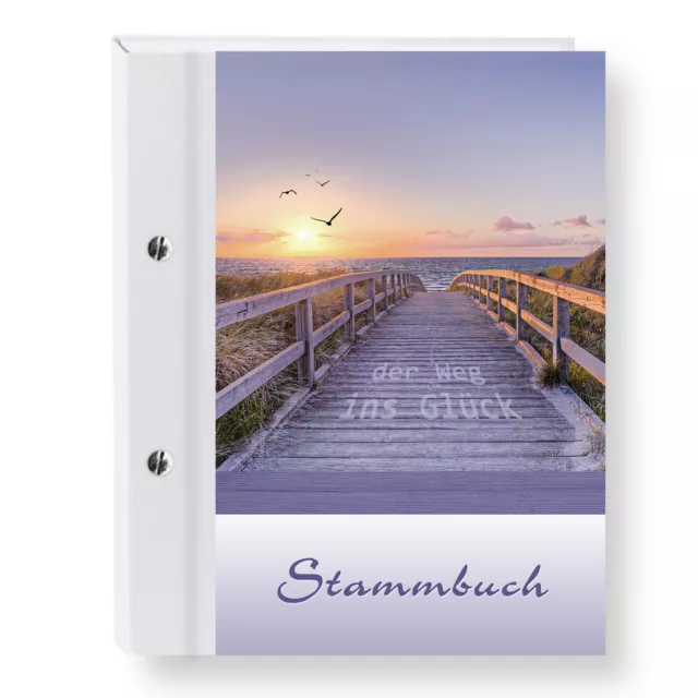 Stammbuch der Familie Glücksweg Stammbücher A5 A4 Hochzeit Maritim Meer Hochzeit