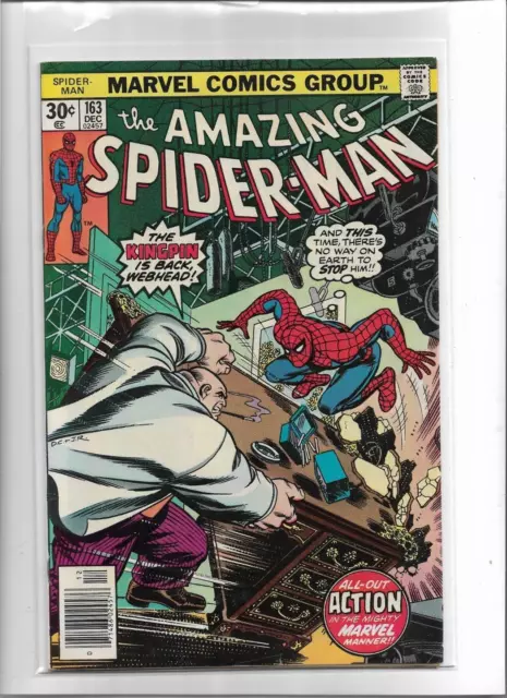 Amazing Spider-Man #163 1976 Fine-Very Fine 7.0 2425 Kingpin