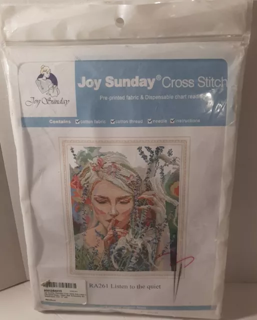 Joy Sunday Counted Cross Stitch Kit "Listen To The Quiet" Nip