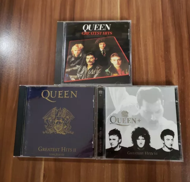 Queen - Greatest Hits 1 + 2 + 3 / I + II + III - 3 Best of Musik CDs *** gut ***