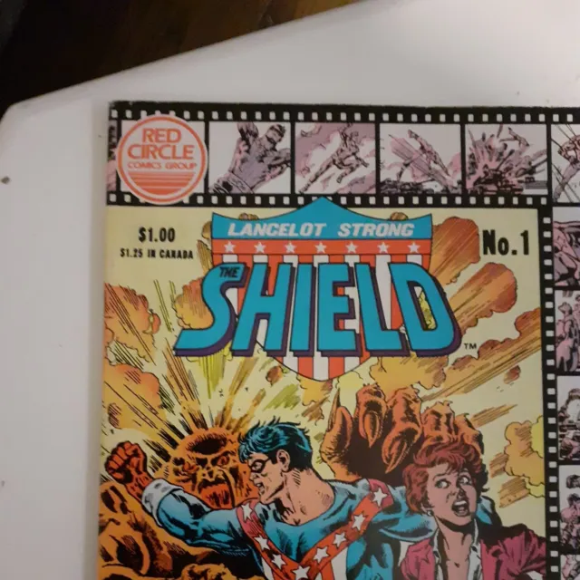 Lancelot Strong The Shield  # 1 Red Circle Comic 1983 Bag & Boarded 2