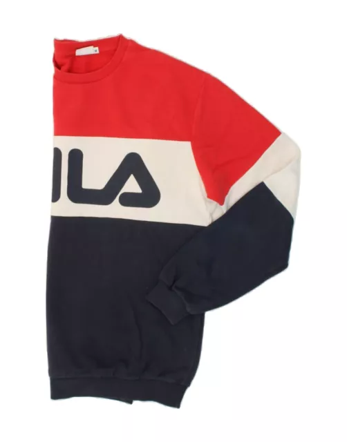 FILA MENS GRAPHIC Sweatshirt Jumper Medium Multicoloured Colourblock ...