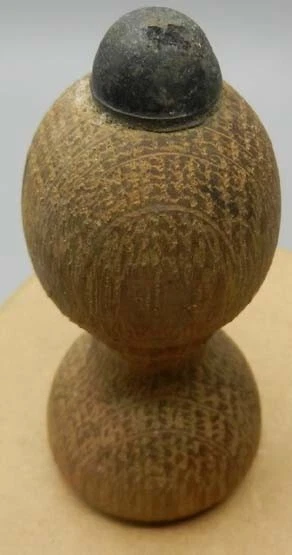 Antique Circa 1900 Screw-In Wooden Door Stop 2 3/4" - Never Painted 2