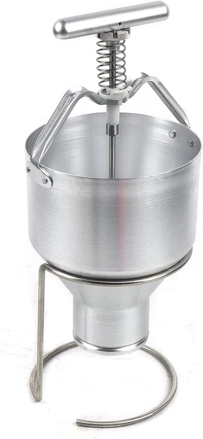 Manual Donut Depositor 5L Dropper Plunger Dough Batter Dispenser Hopper Thick...