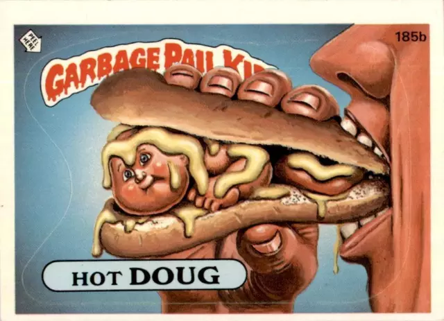 1986 Garbage Pail Kids Series 5 #185B Hot Dough EX-MT