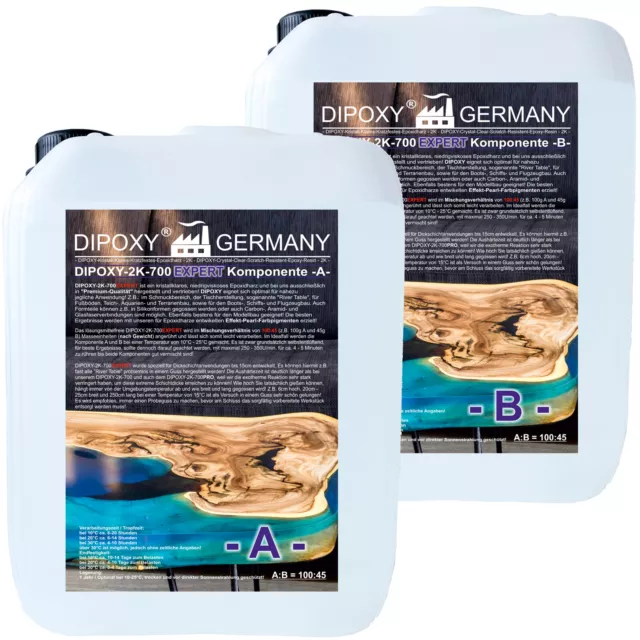 Epoxidharz Glasklar Epoxy Epoxydharz Laminierharz Gießharz ART 10,15kg 700Expert