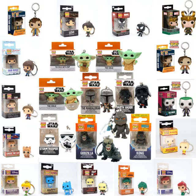 Pop Vinyl Toy Anime Figure Display Model Keychain Funko Pocket Pop! Keyring Doll