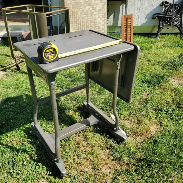 Vintage Metal Typewriter Table