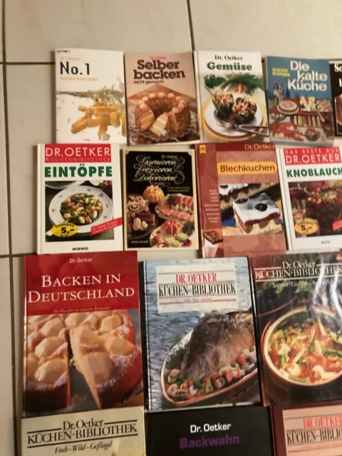 20 x Dr. Oetker Kochbücher + Backbücher,Kuchen und Torten Backbuch,Konvolut 2