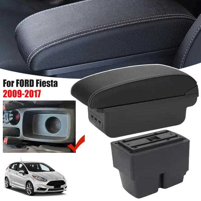 Mittelarmlehne Armlehne KOMPLETT Textil Schwarz Für Ford Fiesta VIII Mk8 2017  155368049