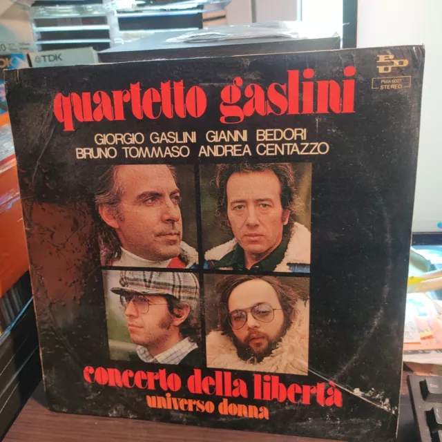 Giorgio Gaslini Quartet Concerto Della Liberta' Universo Donna Lp 1975 EX++/G+