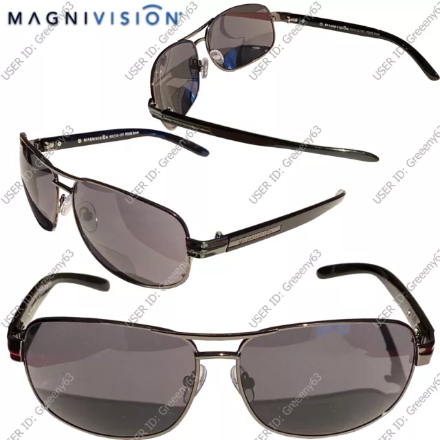 FOSTER GRANT MENS Magnivision Design Sun Reader Bifocal Sunglasses