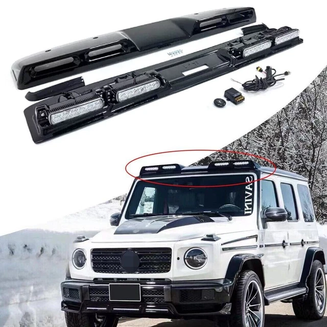 Barra luminosa tetto LED DRL ABS adatta per Benz Classe G W464 2019-2023 G63 G500 550
