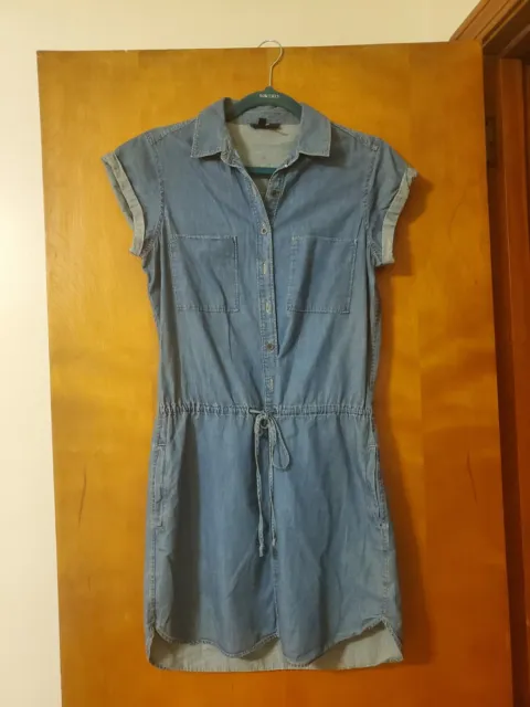 Paige Mila Denim Shirt Dress Flyer Blue Size S